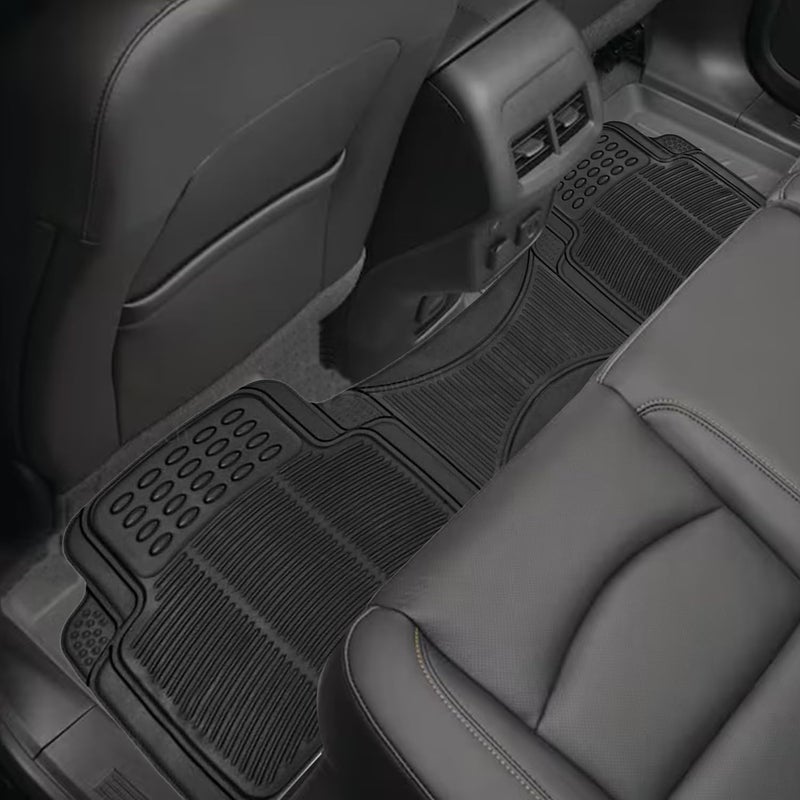 ZONETECH Rubber Car Interior Floor Mat Premium Quality All Weather Protection-Perfect for Car, Truck and SUV - Image 4